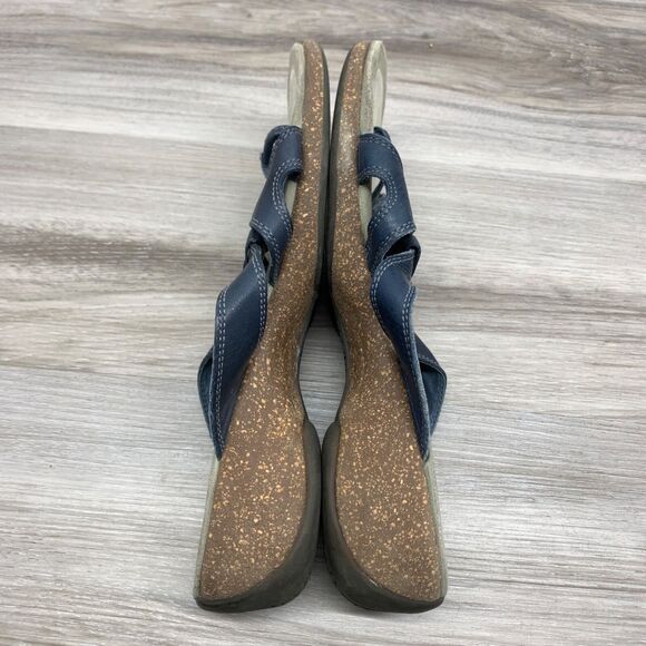 Merrell Womens Cross Mood Indigo Strappy Slip On Wedge Sandals Size 9 40 - Picture 3 of 11